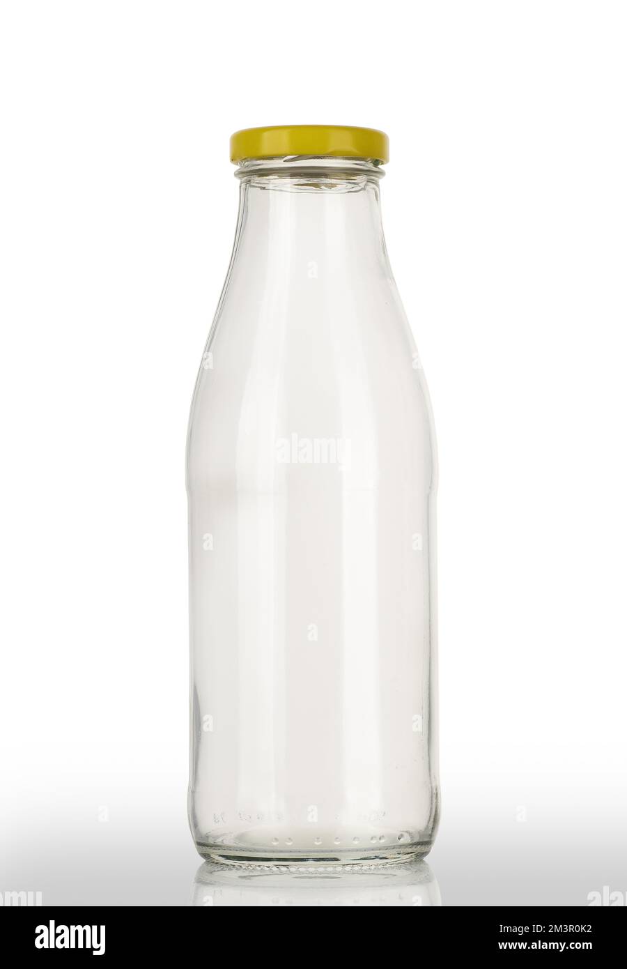glass empty juice bottle isolated on white background Stock Photo Alamy