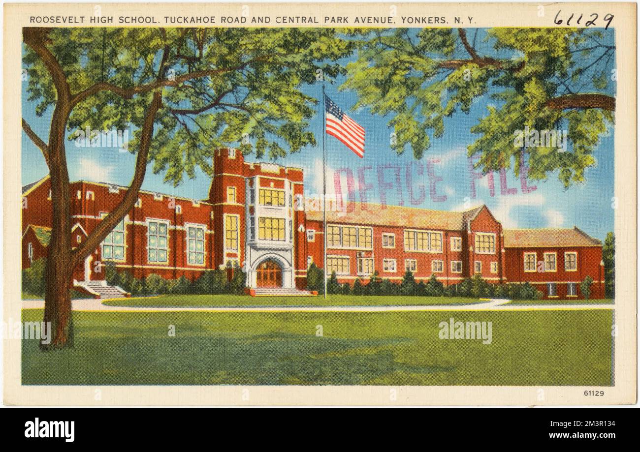 Roosevelt High School, Tuckahoe Road and Central Park Avenue, Yonkers