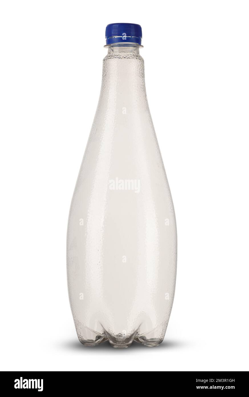 big empty plastic bottle on white background Stock Photo - Alamy