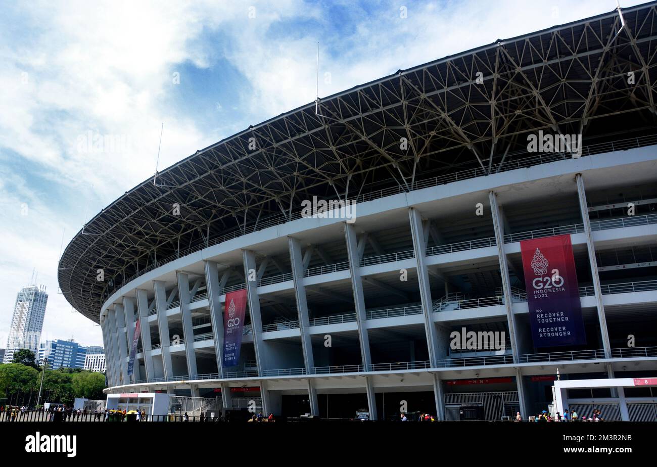 Bung Karno Main Stadium in Jakarta, Indonesia. Stock Photo
