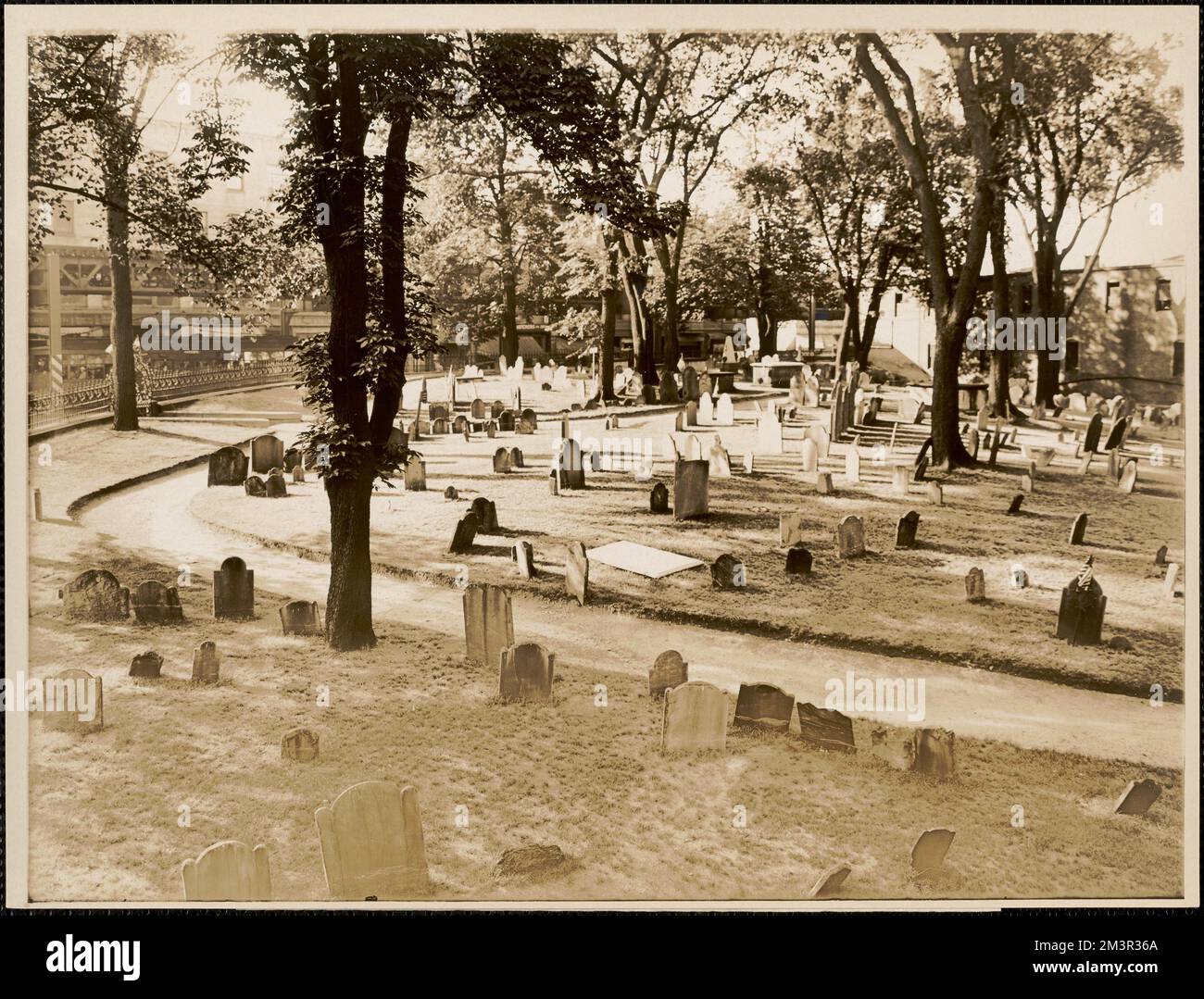 Roxbury Burying Ground 1630 , Cemeteries, Tombs & sepulchral monuments. Leon Abdalian Collection
