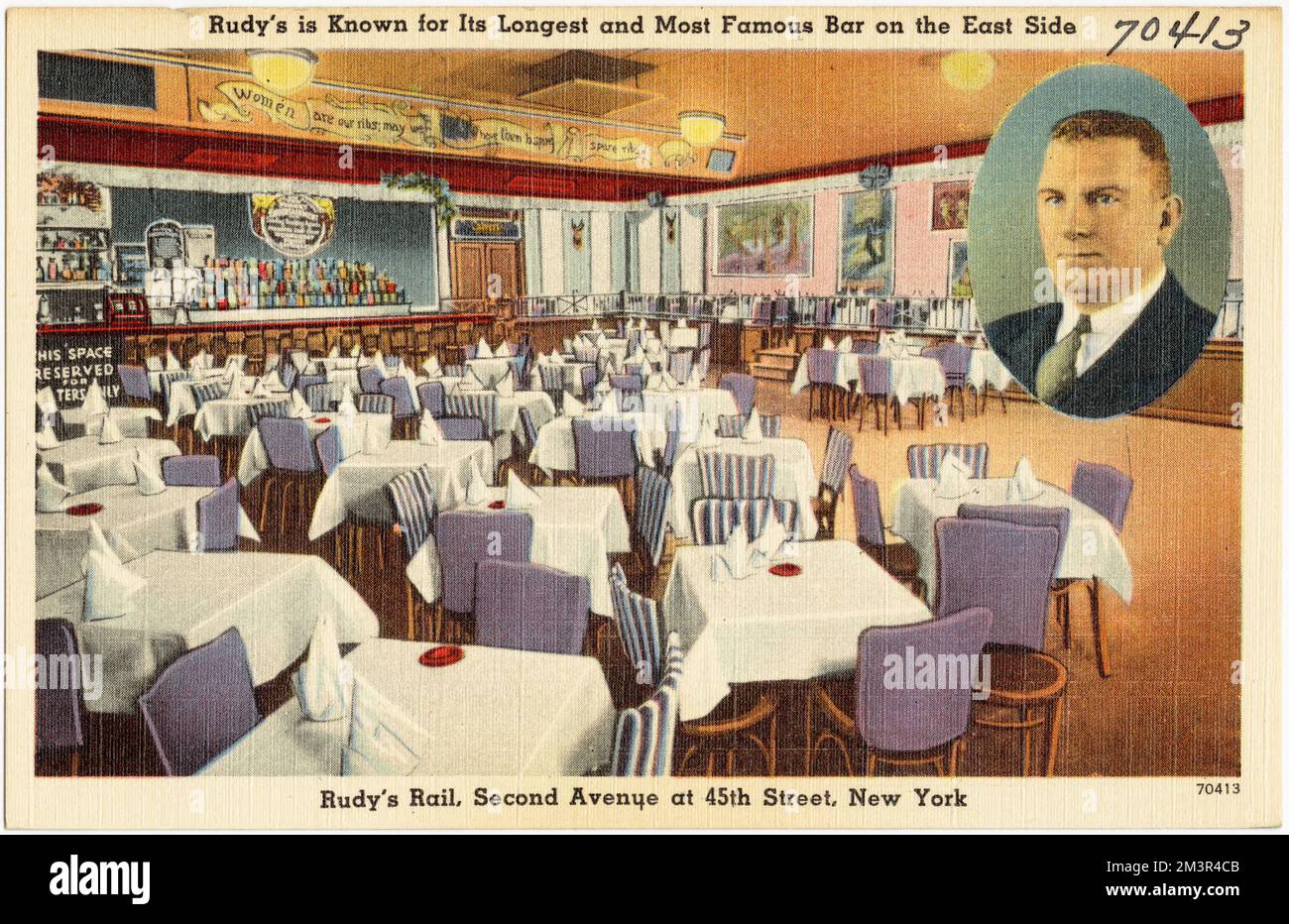 Rudy's is known for its longest and most famous bar on the East Side ...