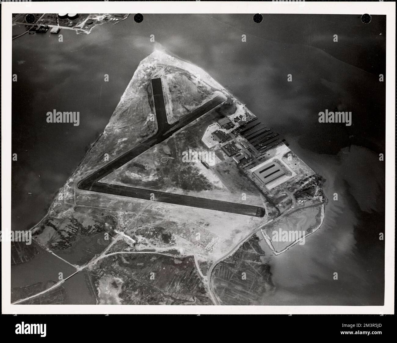 Runways on field partially finished , Air bases. Photographs of the