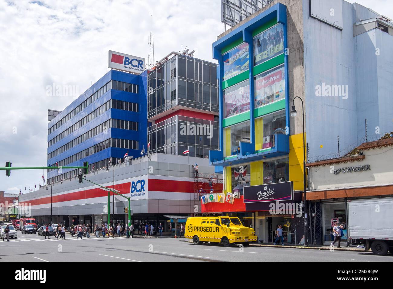 View of the second avenue in the historic center of the city of San