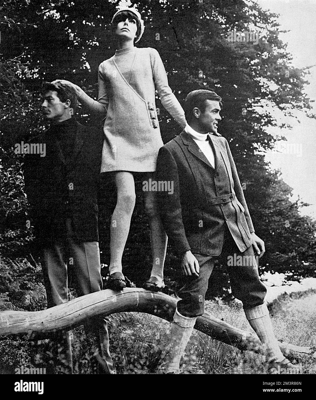 Sixties winter fashions Stock Photo