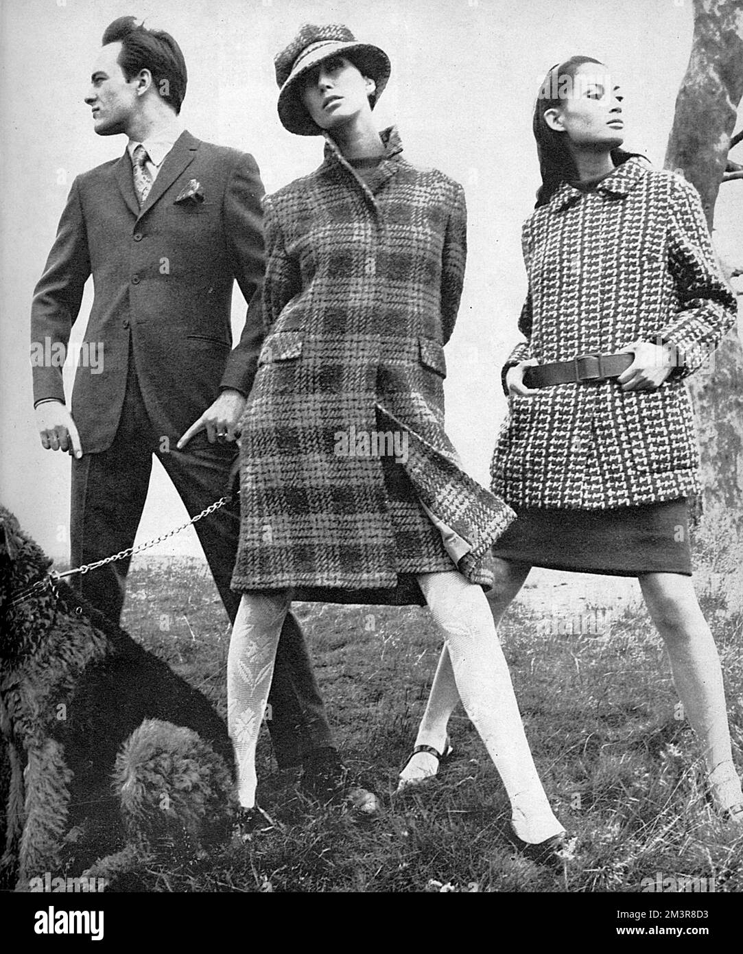 Sixties winter fashions Stock Photo
