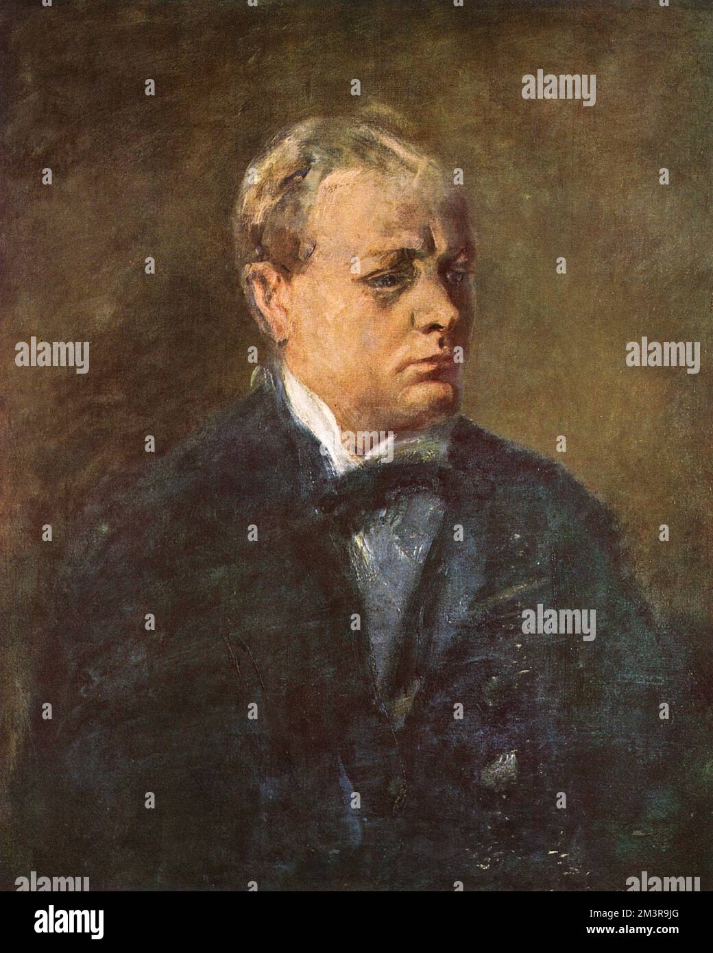 The young statesman of WWI: Winston Churchill Stock Photo
