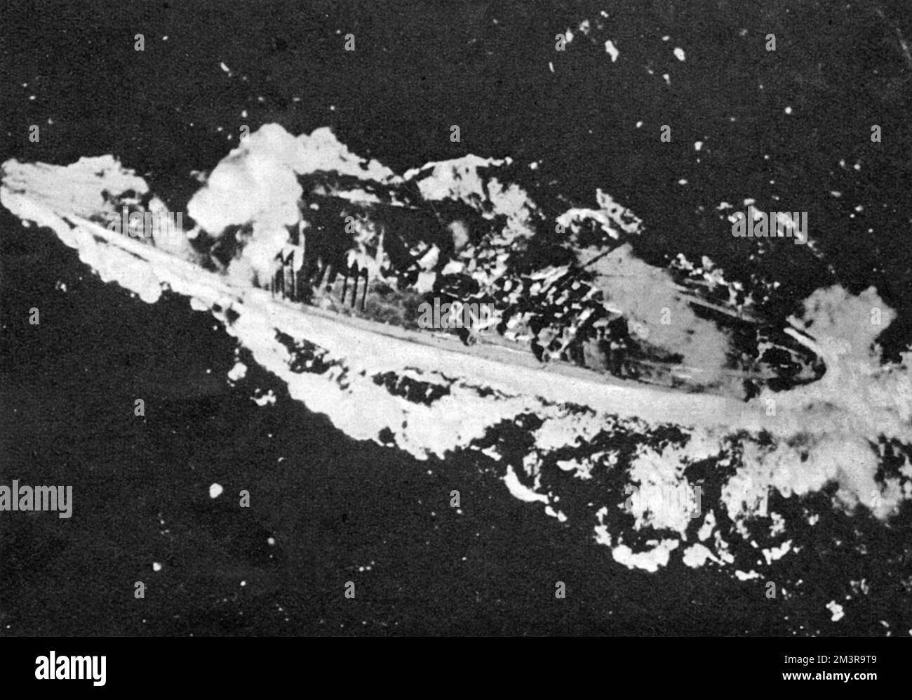 Sinking Battleship Yamato