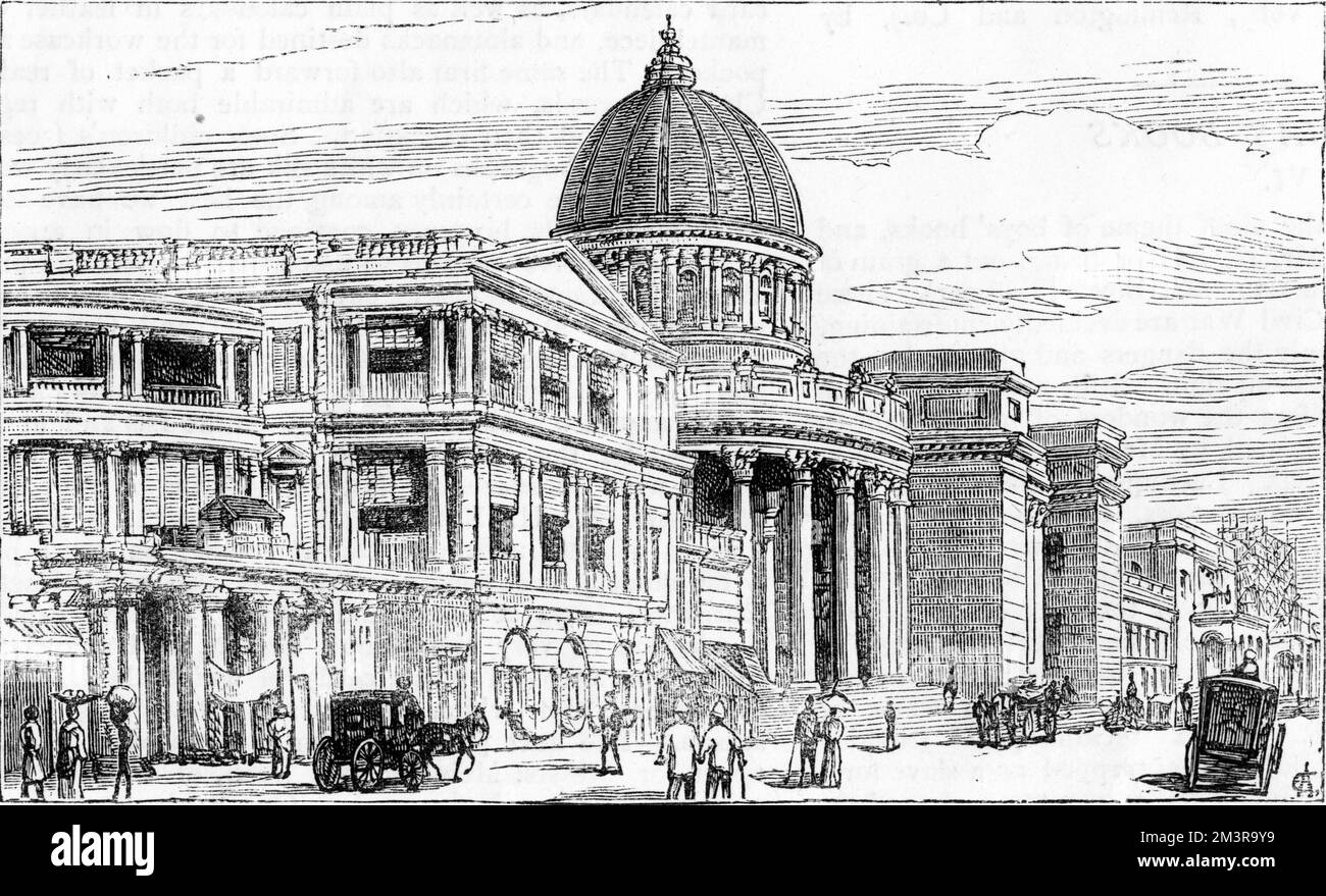 Kolkata - General Post Office.  1883 Stock Photo