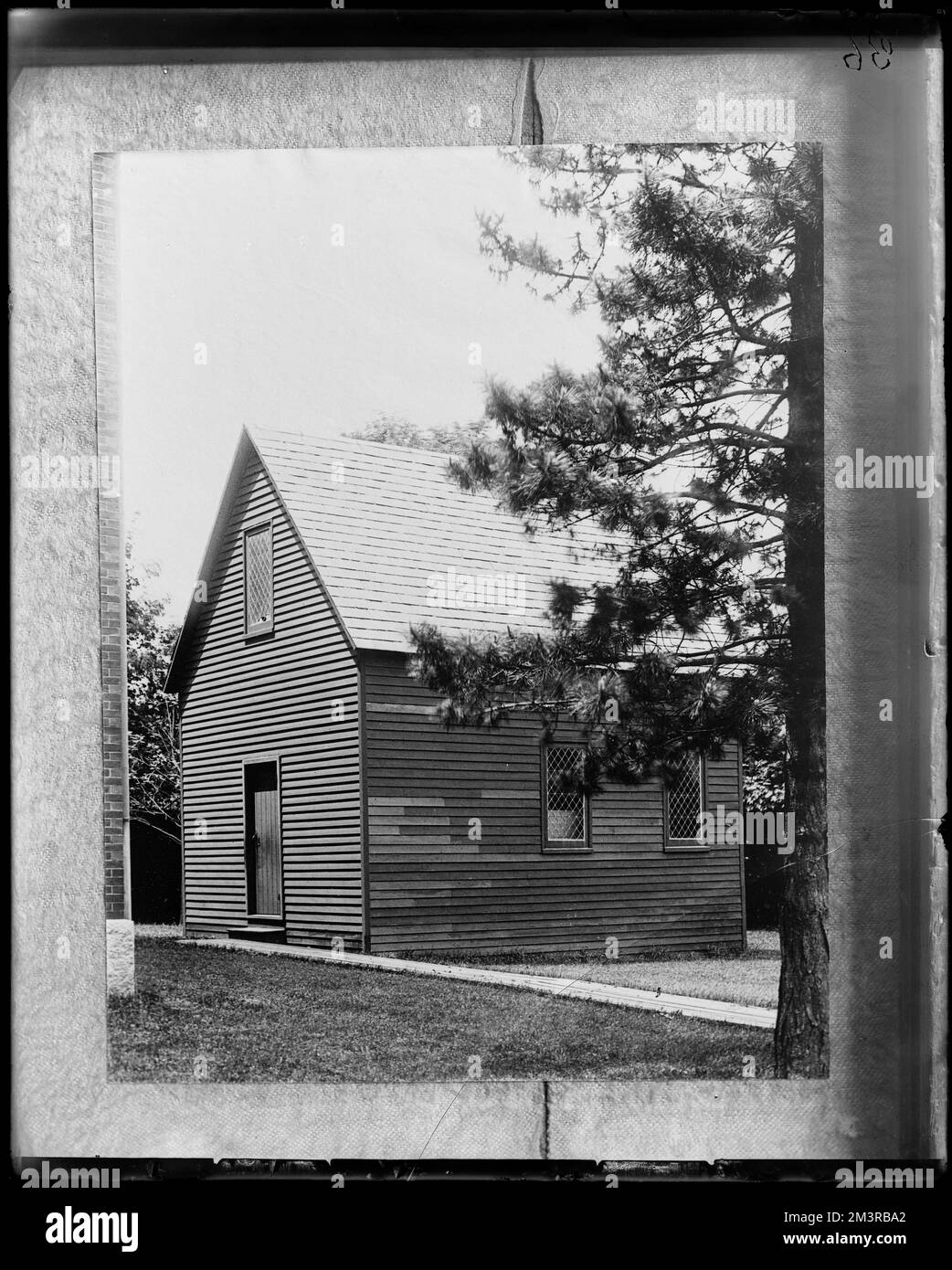 Salem, 132-134 Essex Street, First Quaker Meeting House , Houses, Quakers. Frank Cousins Glass Plate Negatives Collection Stock Photo
