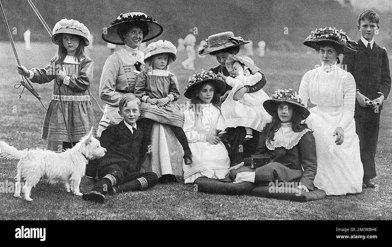 Children and grandchildren of Duke of Buccleuch Stock Photo