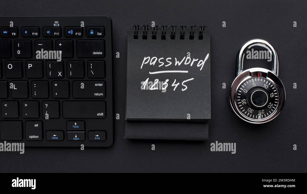 Top view lock with password keyboard. Resolution and high quality ...