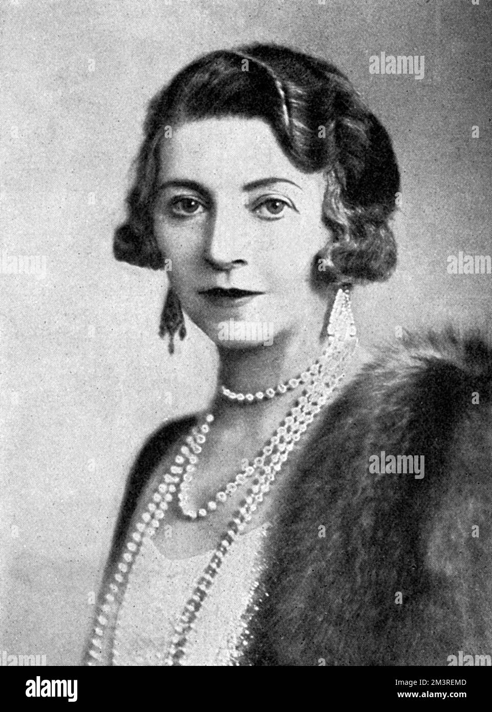 Constance Edwina (n&#x9960;Cornwallis West), Duchess of Westminster (later Mrs James Fitzpatrick Lewes) (died 1970), First wife of 2nd Duke of Westminster.  Known as Shelagh.     Date: 1933 Stock Photo