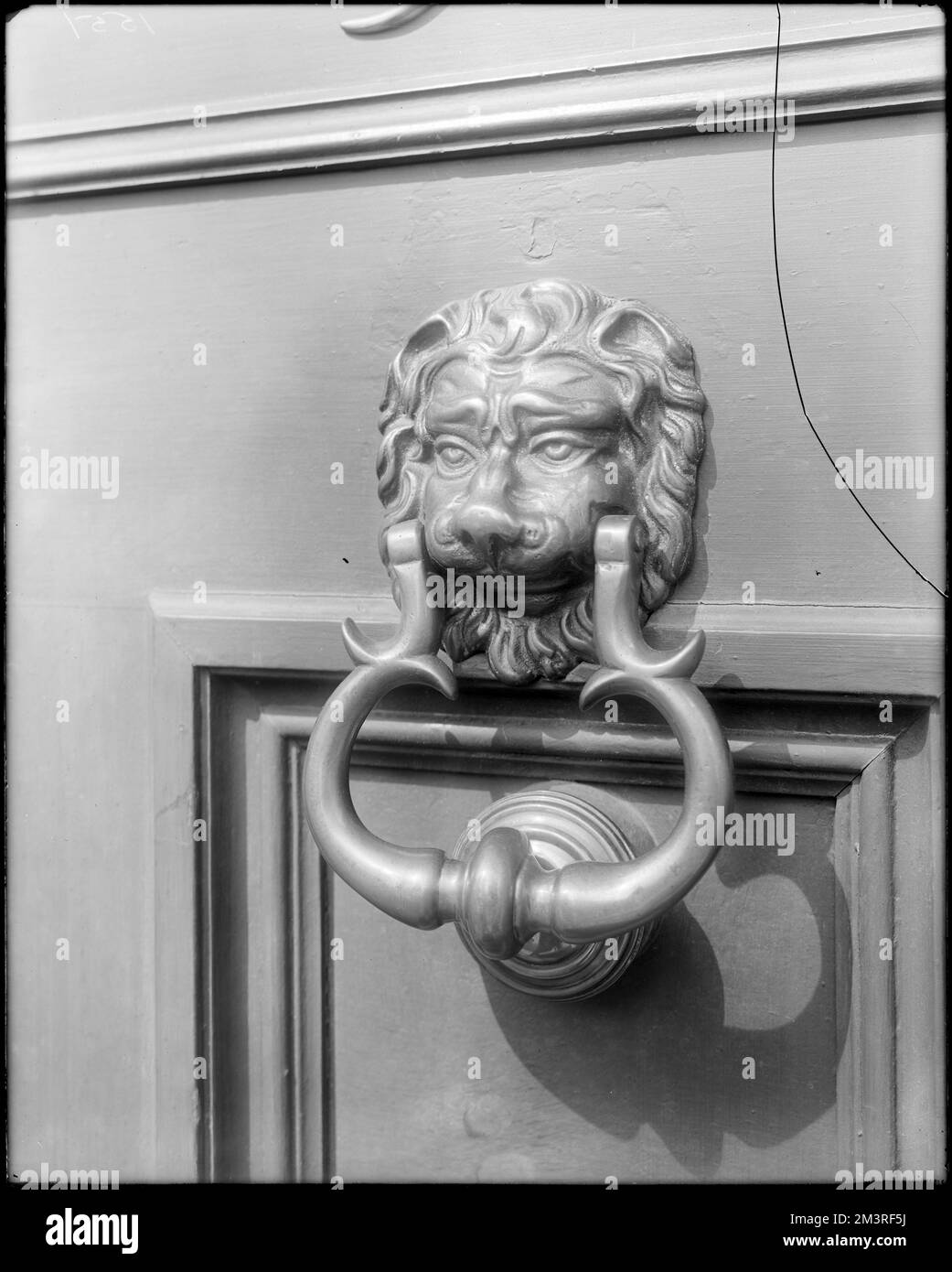 Salem, 30 Warren Street, exterior detail, door knocker, Silsbee house