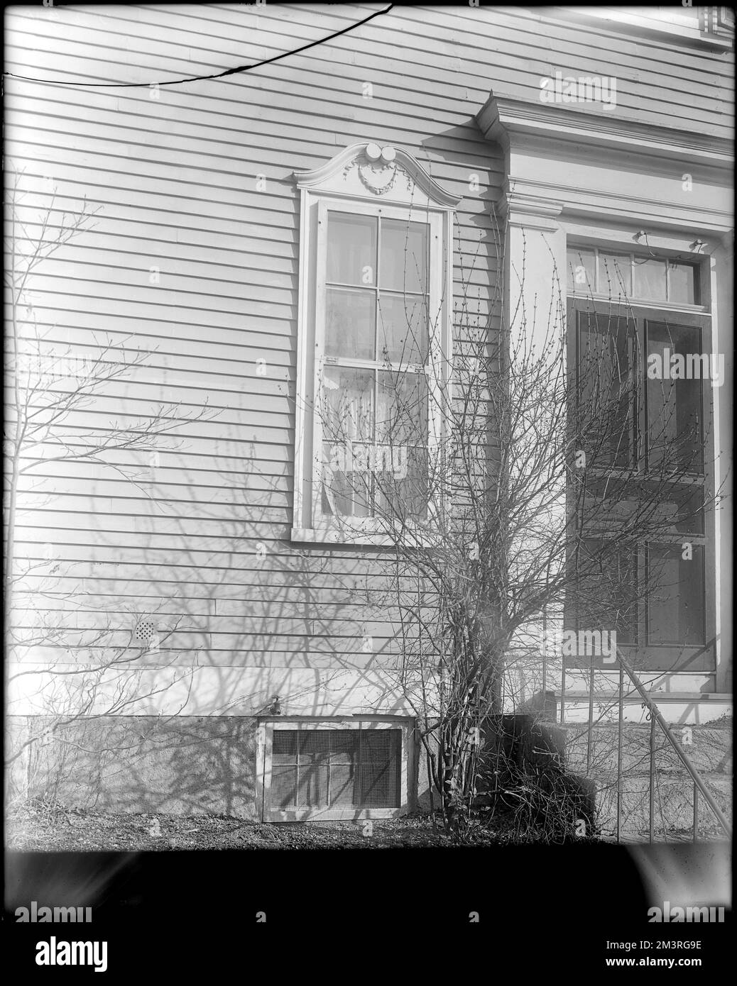 Salem, 365 Essex Street, exterior detail, door and window, Joseph Cabot house , Houses, Doors