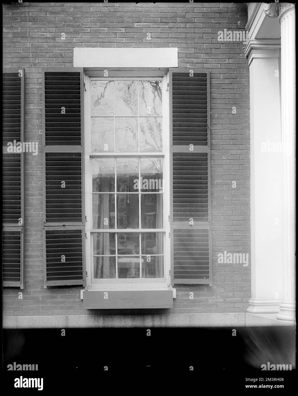 Salem, 40 Chestnut Street, exterior detail, window, J. W. Thompson and Nathaniel West Senior