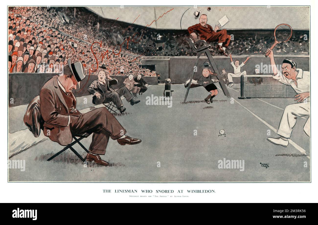 Snoredc The Linesman Who Snored at Wimbledon Stock Photo - Alamy