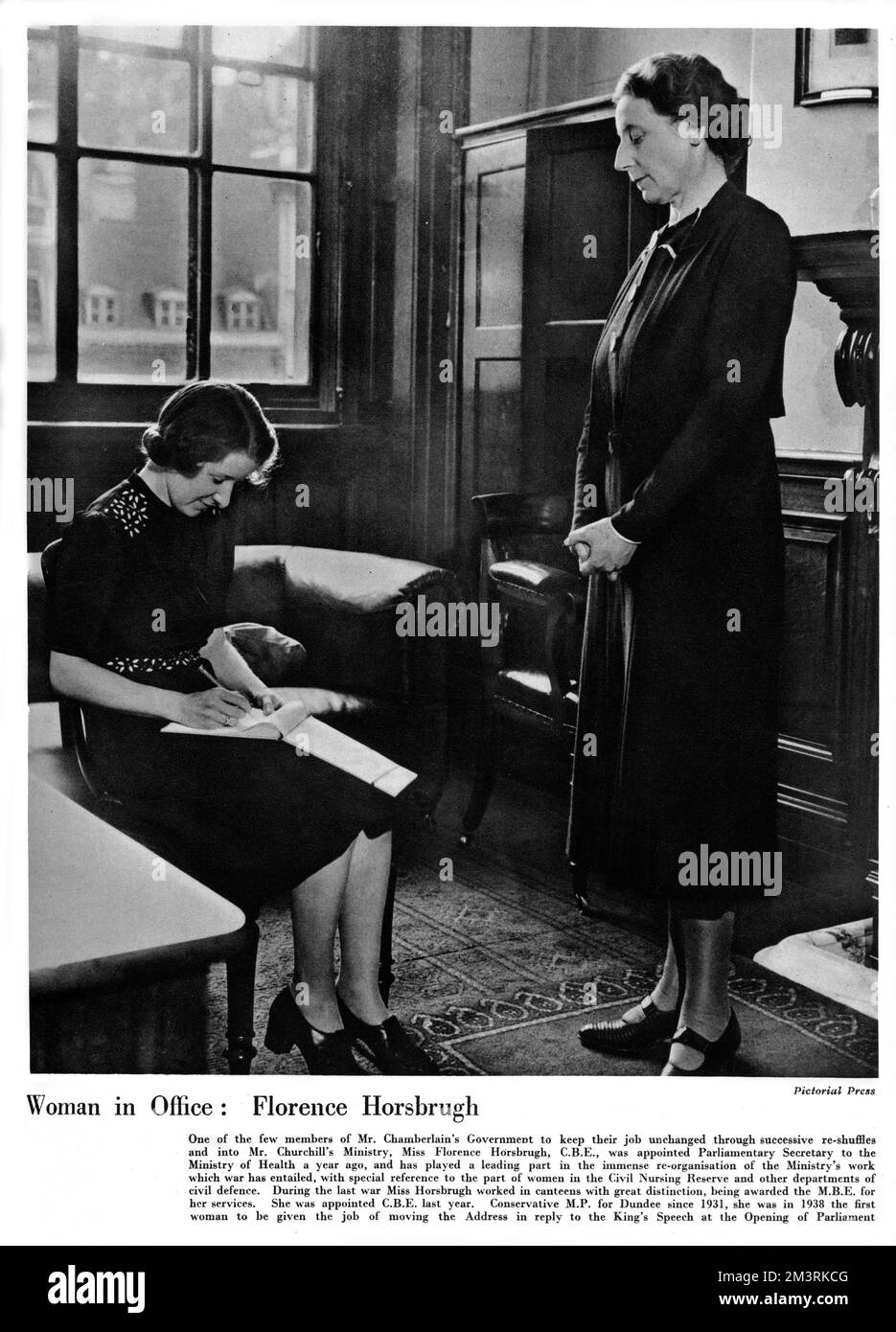 Florence Horsbrugh, 1940 Stock Photo Alamy