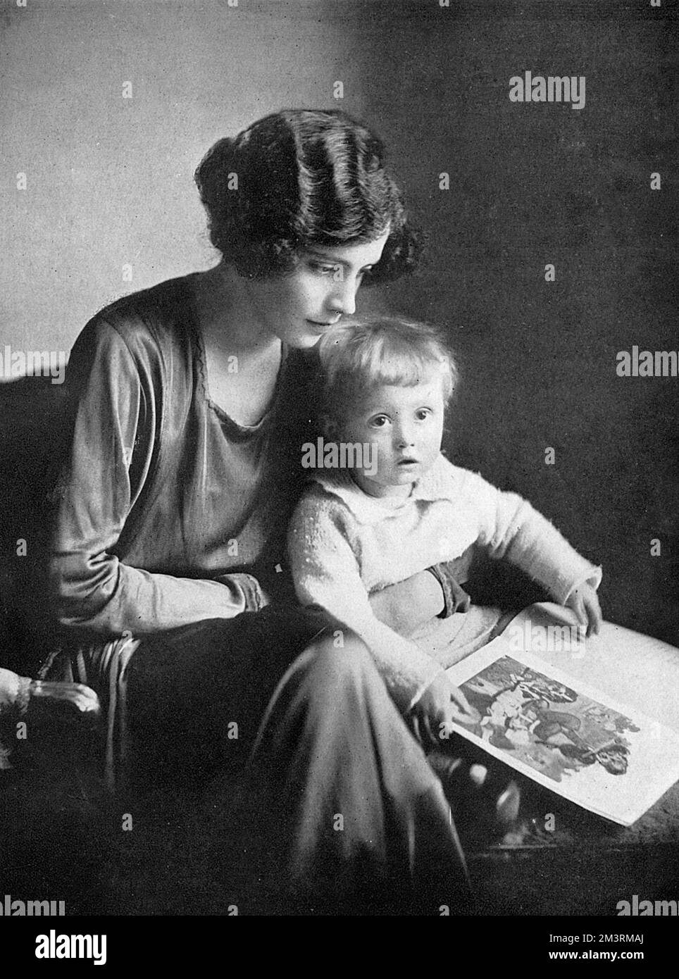 Lady Loughborough and her son, Tony Stock Photo