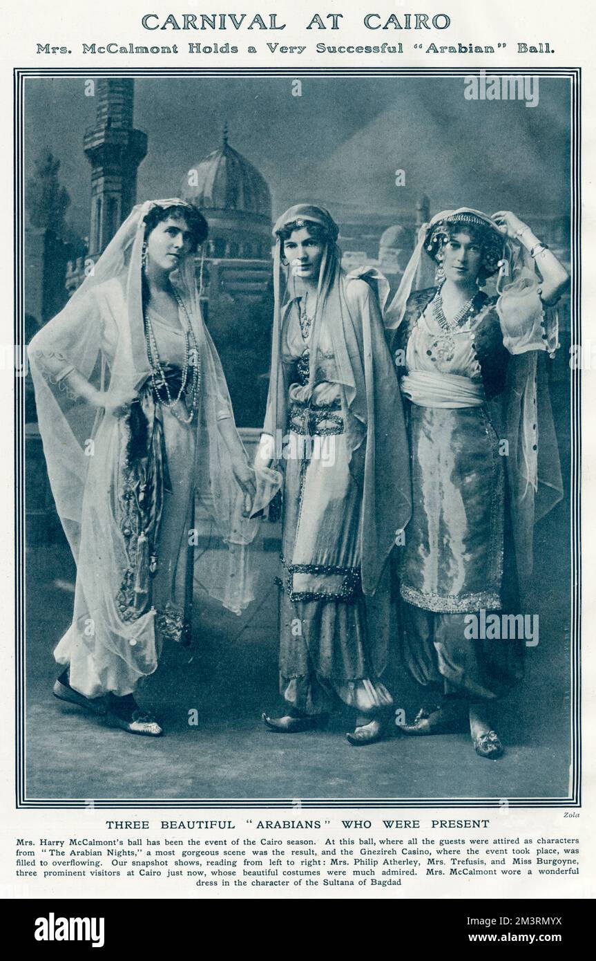 Society at a carnival in Cairo Stock Photo