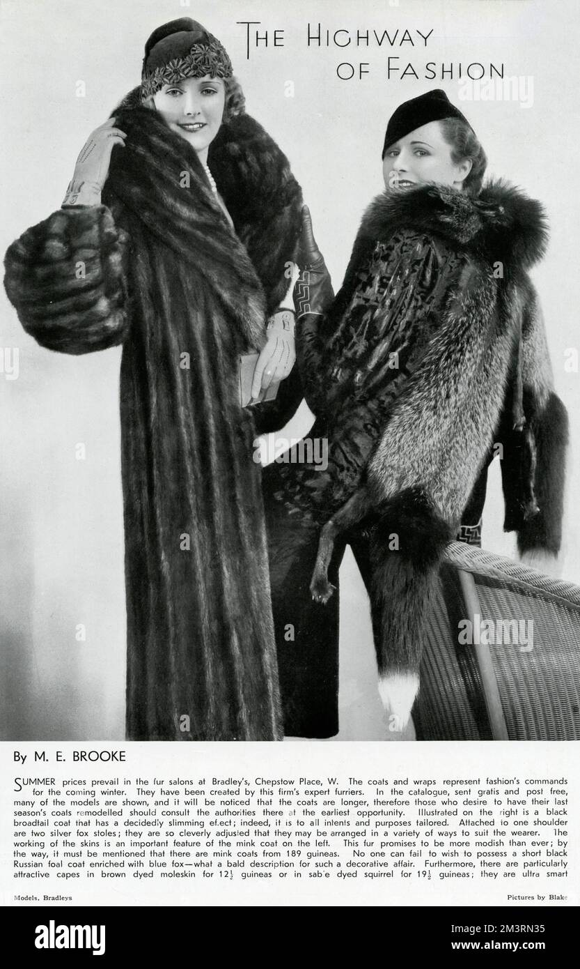 Fashionable fur coats hi-res stock photography and images - Alamy