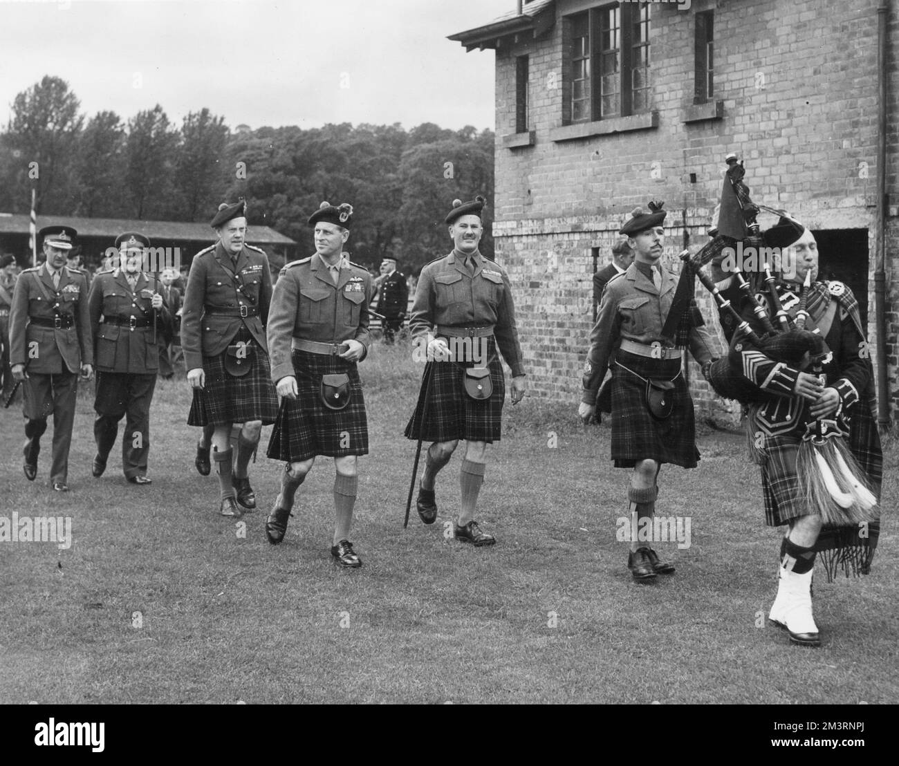 Prince Philip, Duke of Edinburgh, visiting the 4th and 5th Battalion o fthe Queens Own Cameron