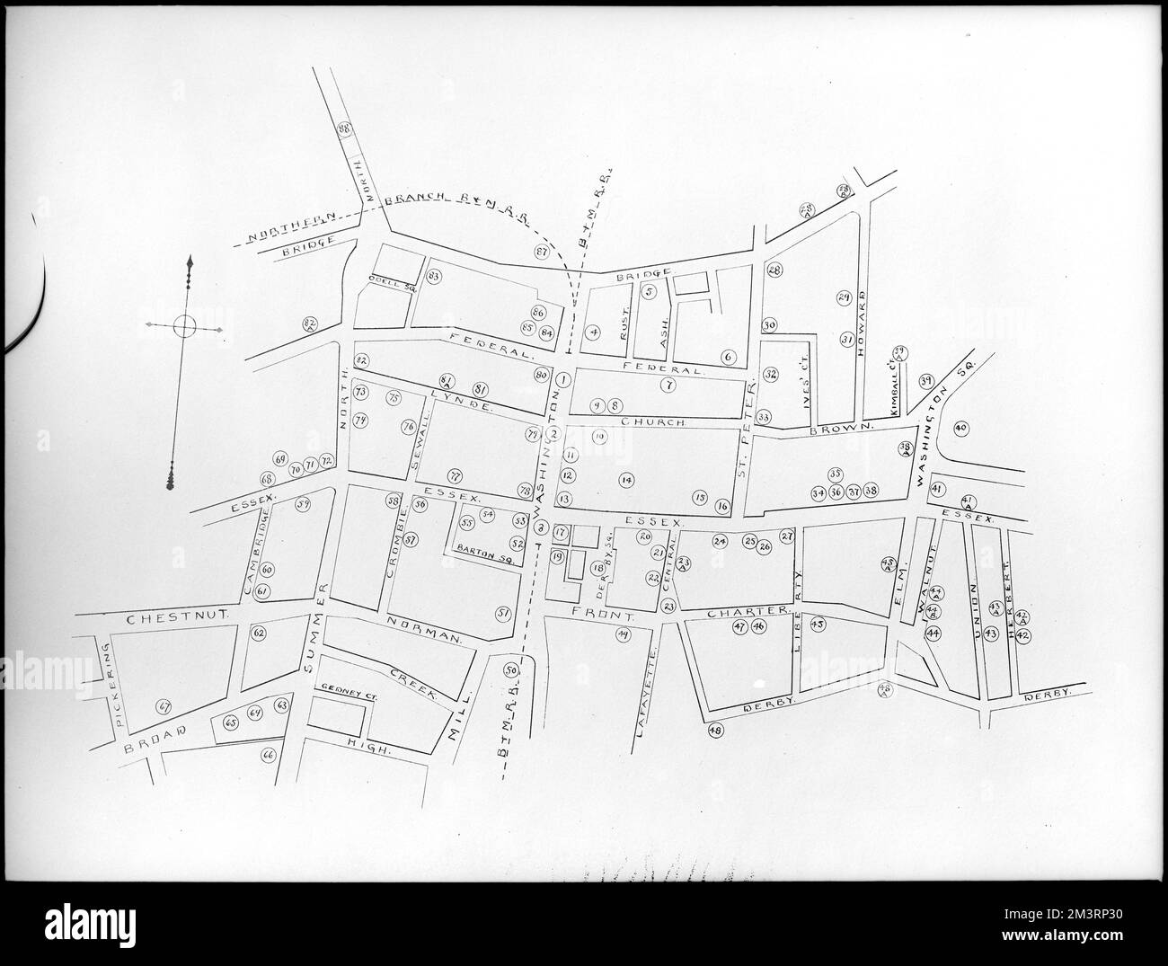 Salem, maps and plans , Cities & towns, City planning, Maps. Frank Cousins Glass Plate Negatives