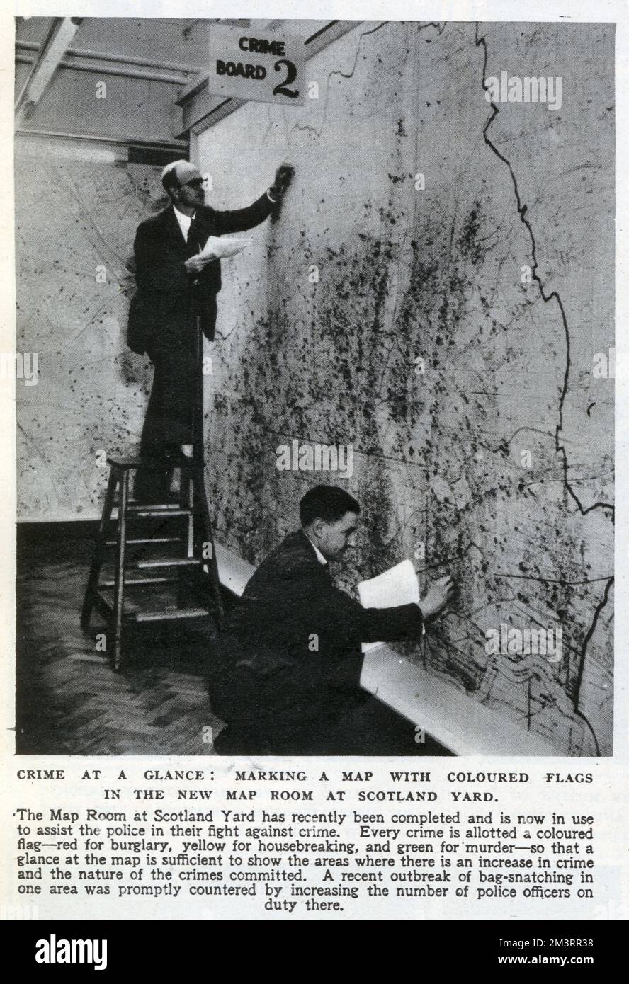 New Map Room at Scotland Yard Stock Photo