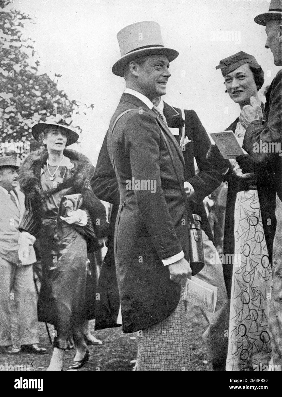 King Edward VIII, later Duke of Windsor, pictured with his future wife