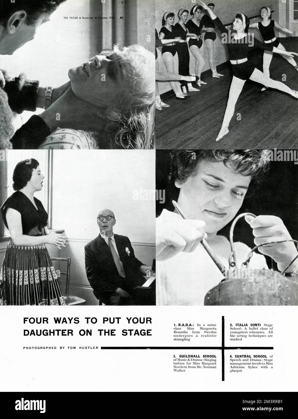 Four Ways to Put Your Daughter on the Stage Stock Photo