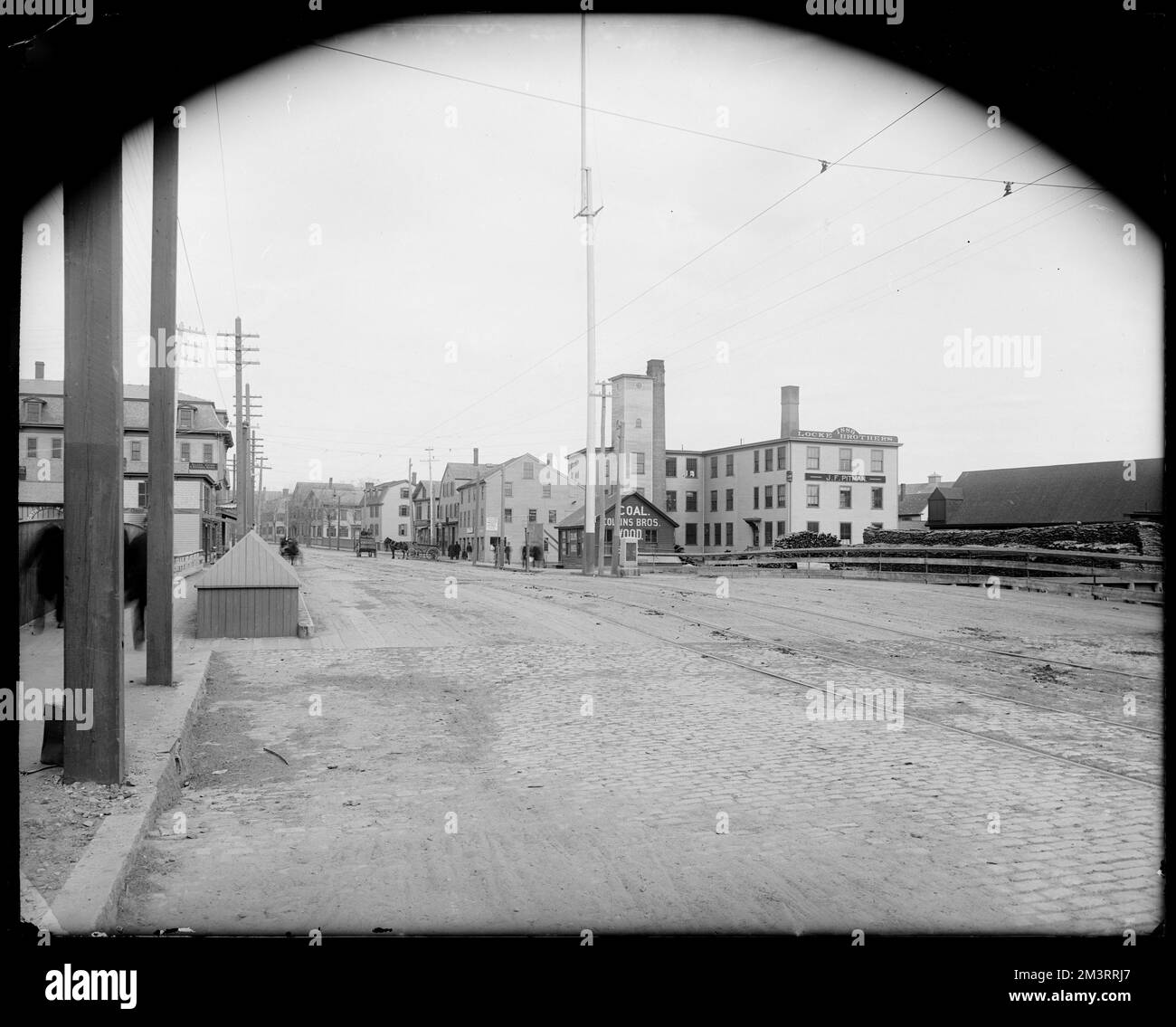 Salem, North Bridge, views , Streets, Bridges, Street railroad tracks