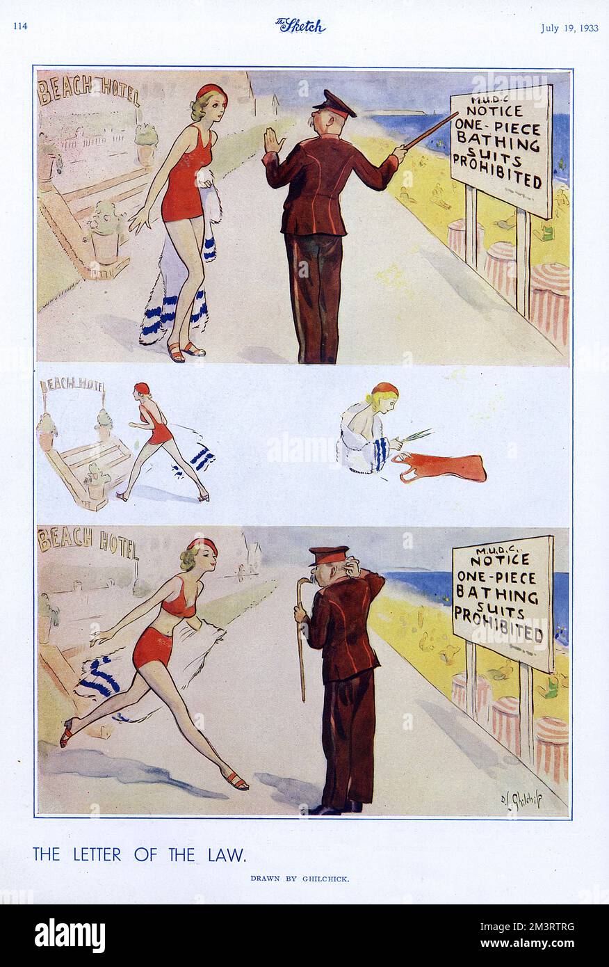 Cartoon, The Letter of the Law, by Ghilchick Stock Photo - Alamy