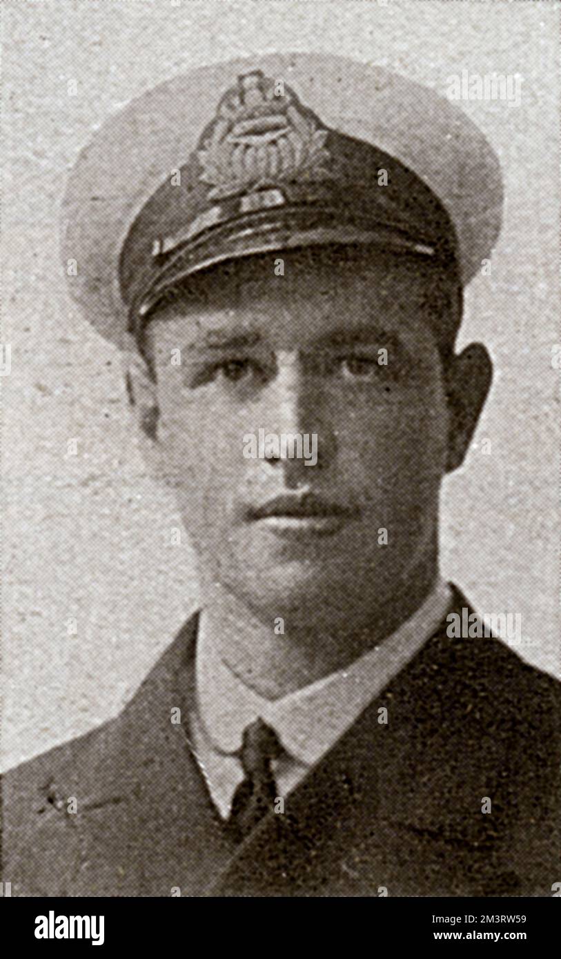 Ronald Victor Knight (1894 - 1917), Flight-Lieutenant, sportsman and soldier, who featured in the WW1 Roll of Honour.  1919 Stock Photo
