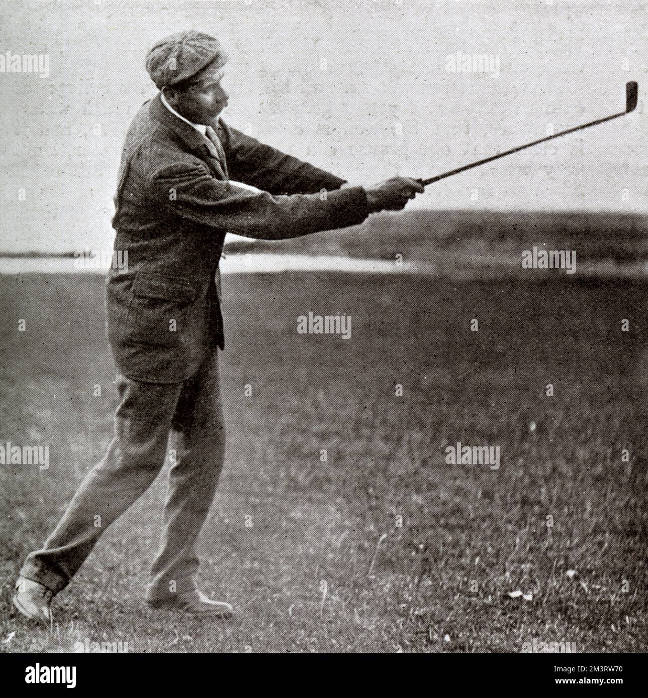 James Braid playing in the Open Golf Championships at St Andrew's, 1905