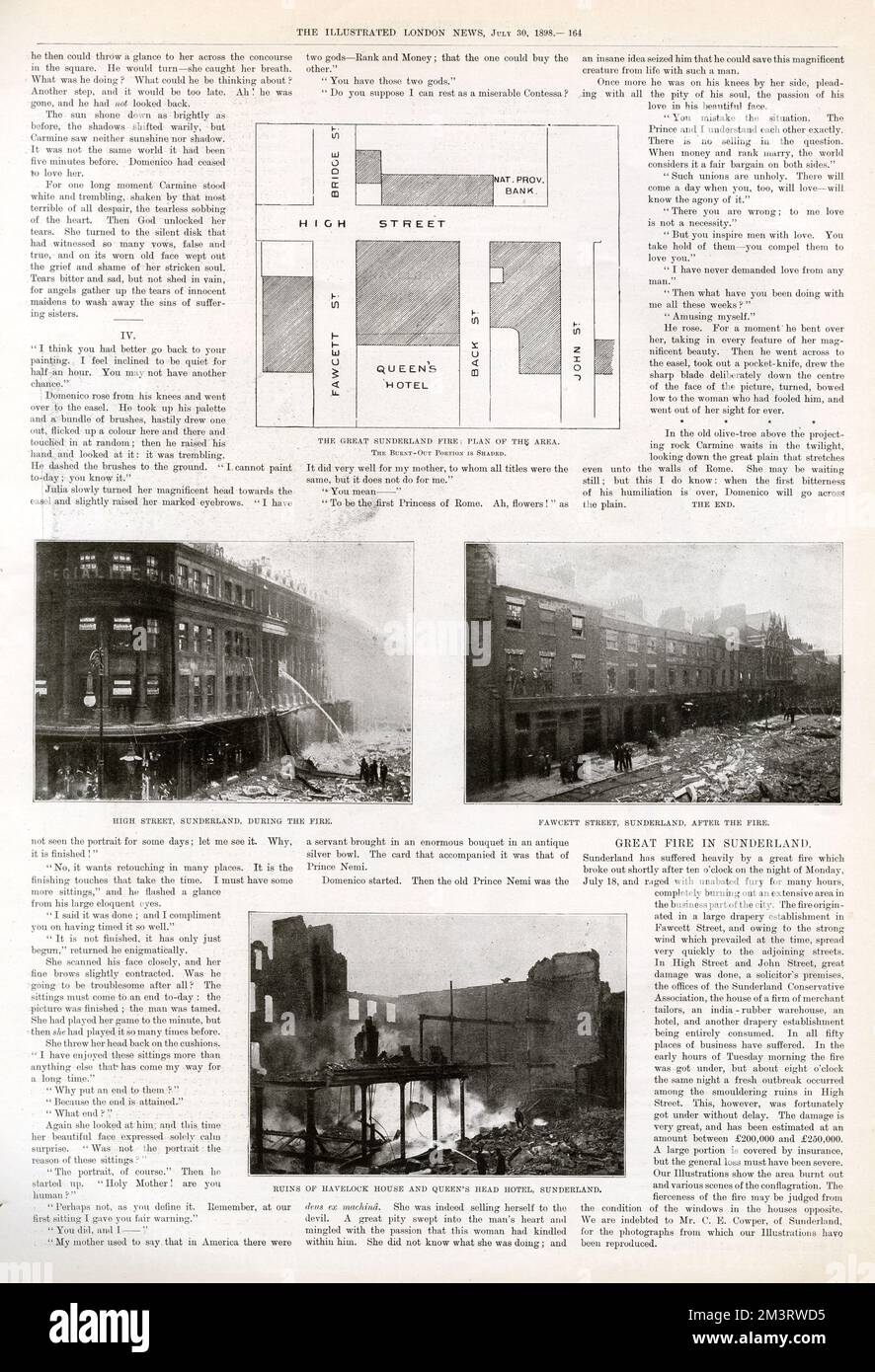 A page from The Illustrated London News detailing the Great Sunderland