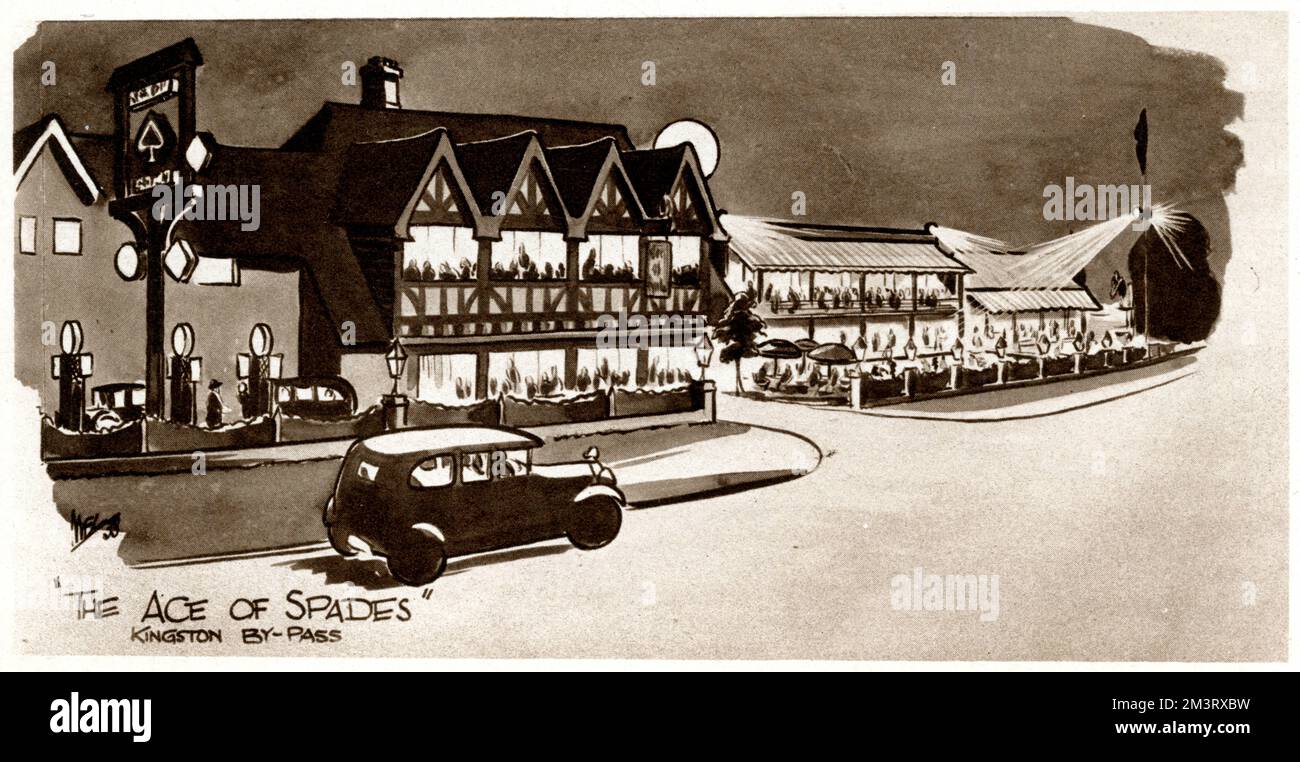 Illustration by 'Mel' of The Ace of Spades roadhouse on the Kingston