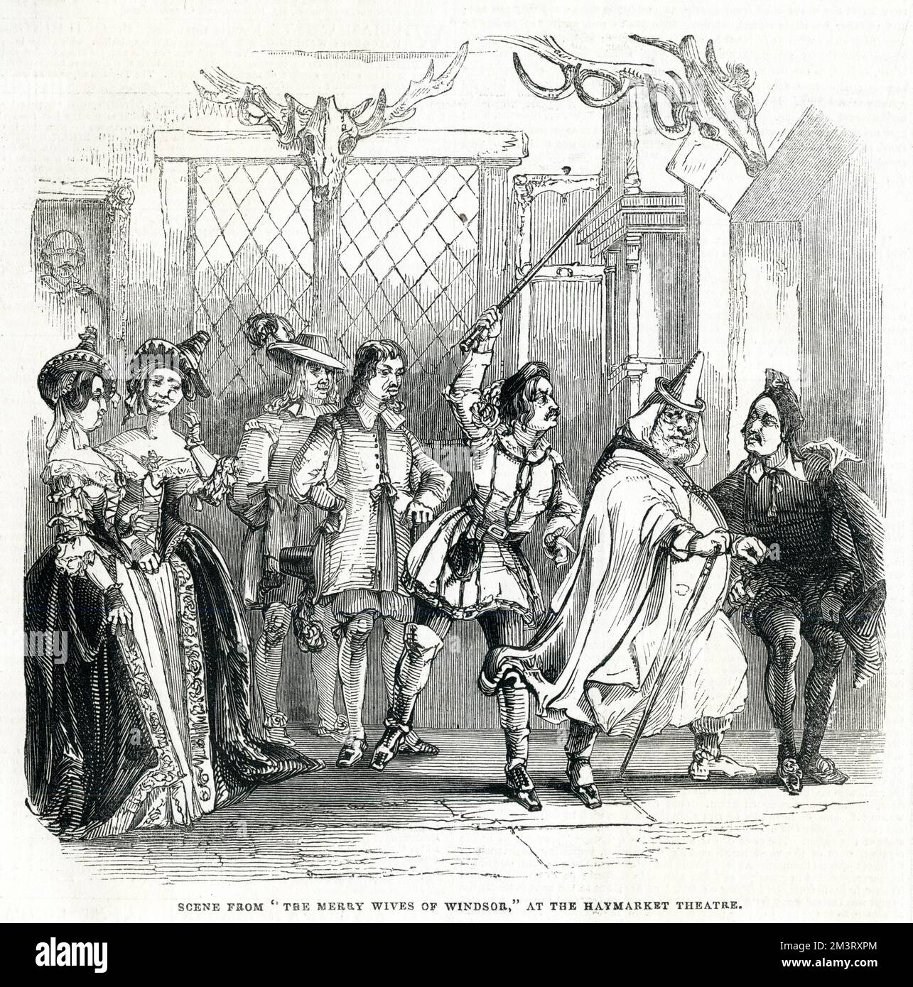 Scene from Shakespeare's 'Merry Wives of Windsor' playing at the