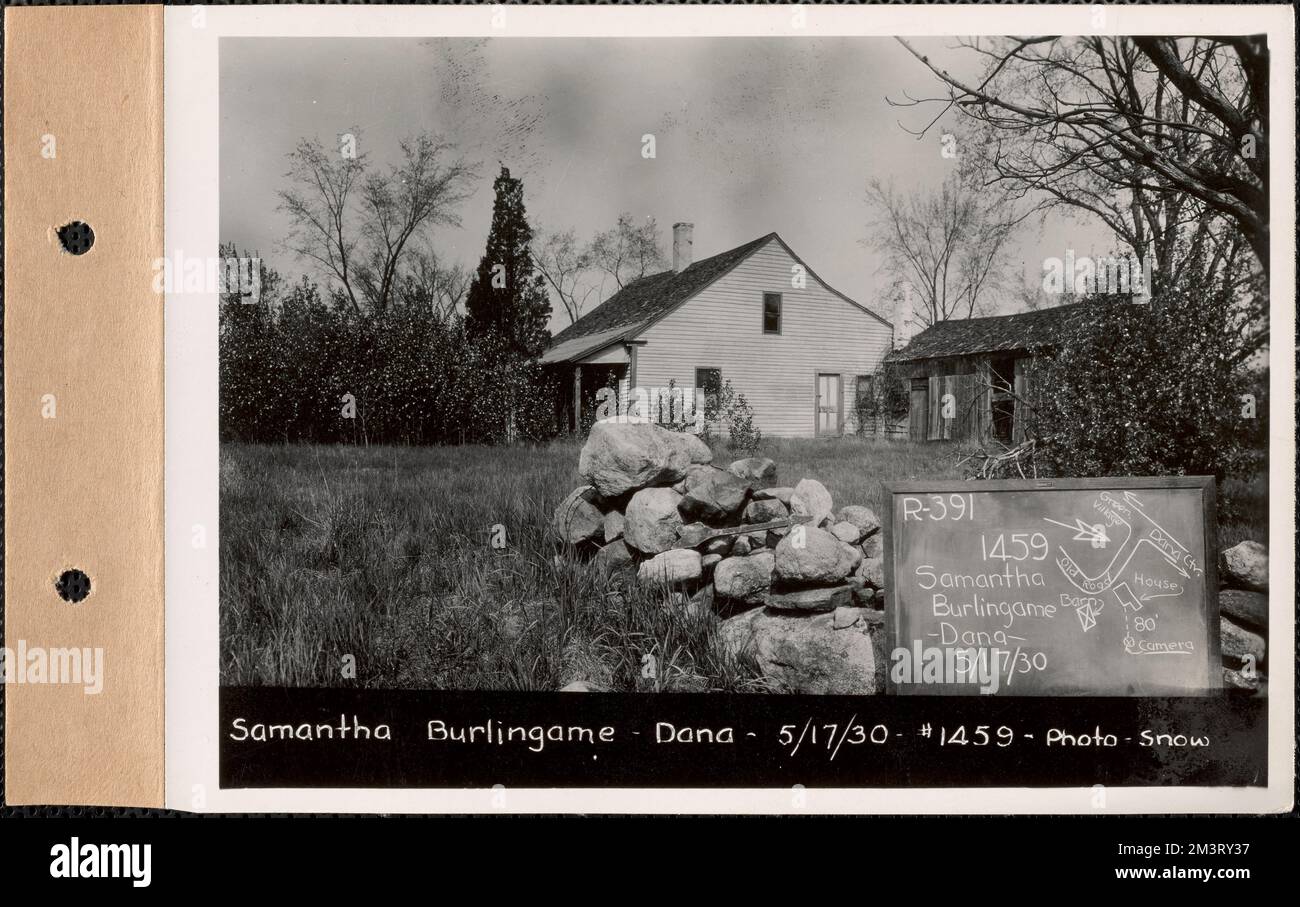 Samantha Burlingame, house, Dana, Mass., May 17, 1930 Parcel no. 391