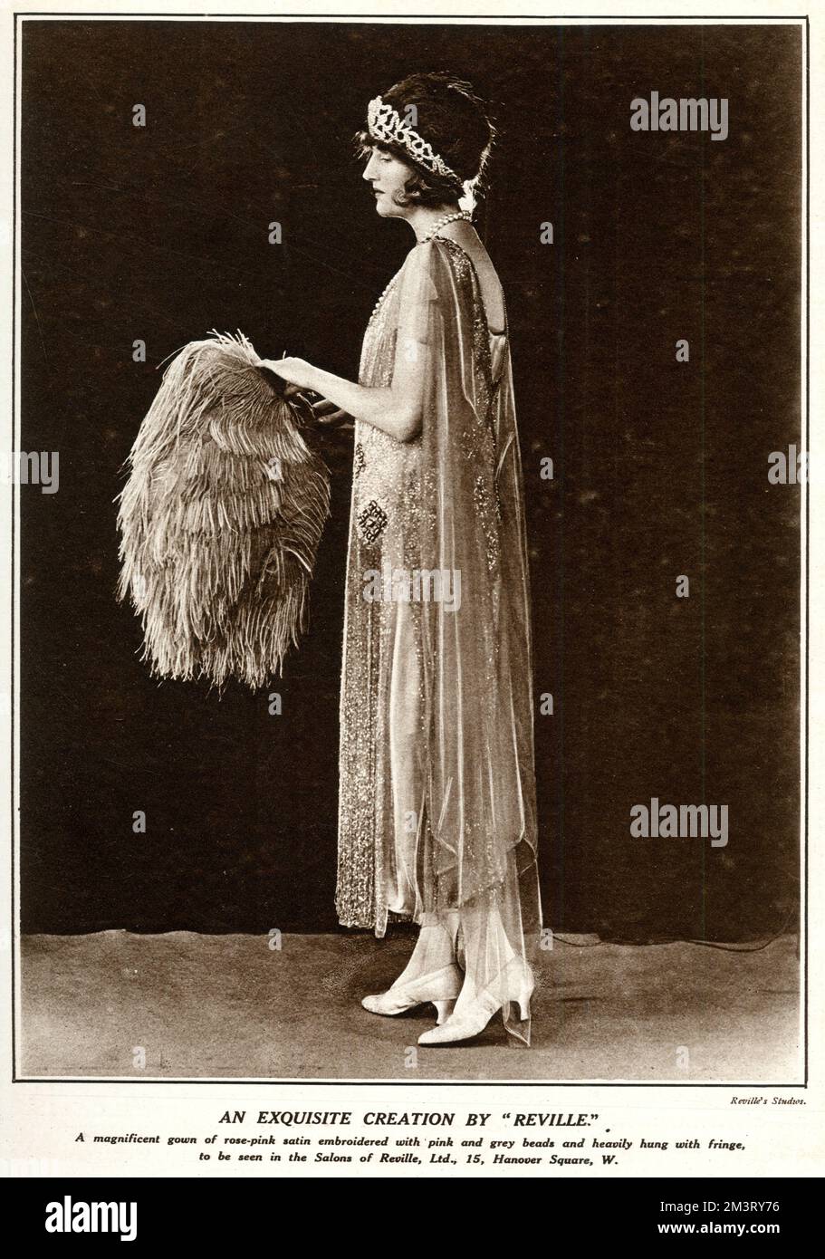 Satin gown by Reville Stock Photo - Alamy