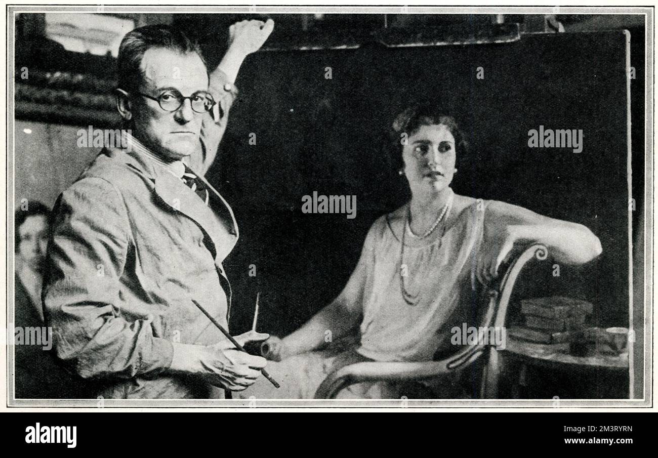 Gerald Kelly (18791972), British portrait painter, pictured with his