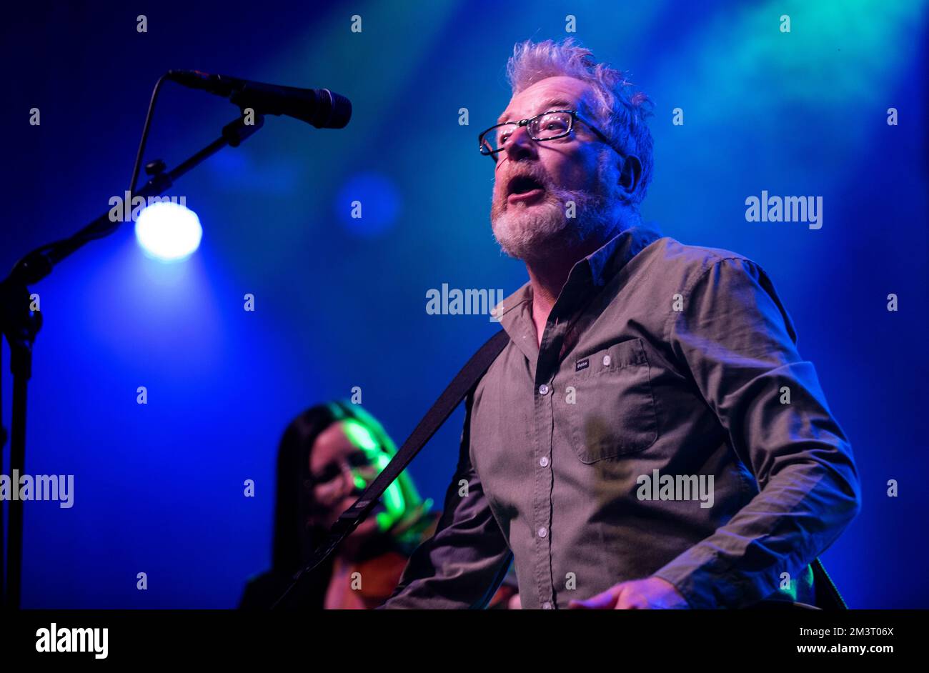 Flogging Molly on stage at O2 Ritz Manchester UK Stock Photo