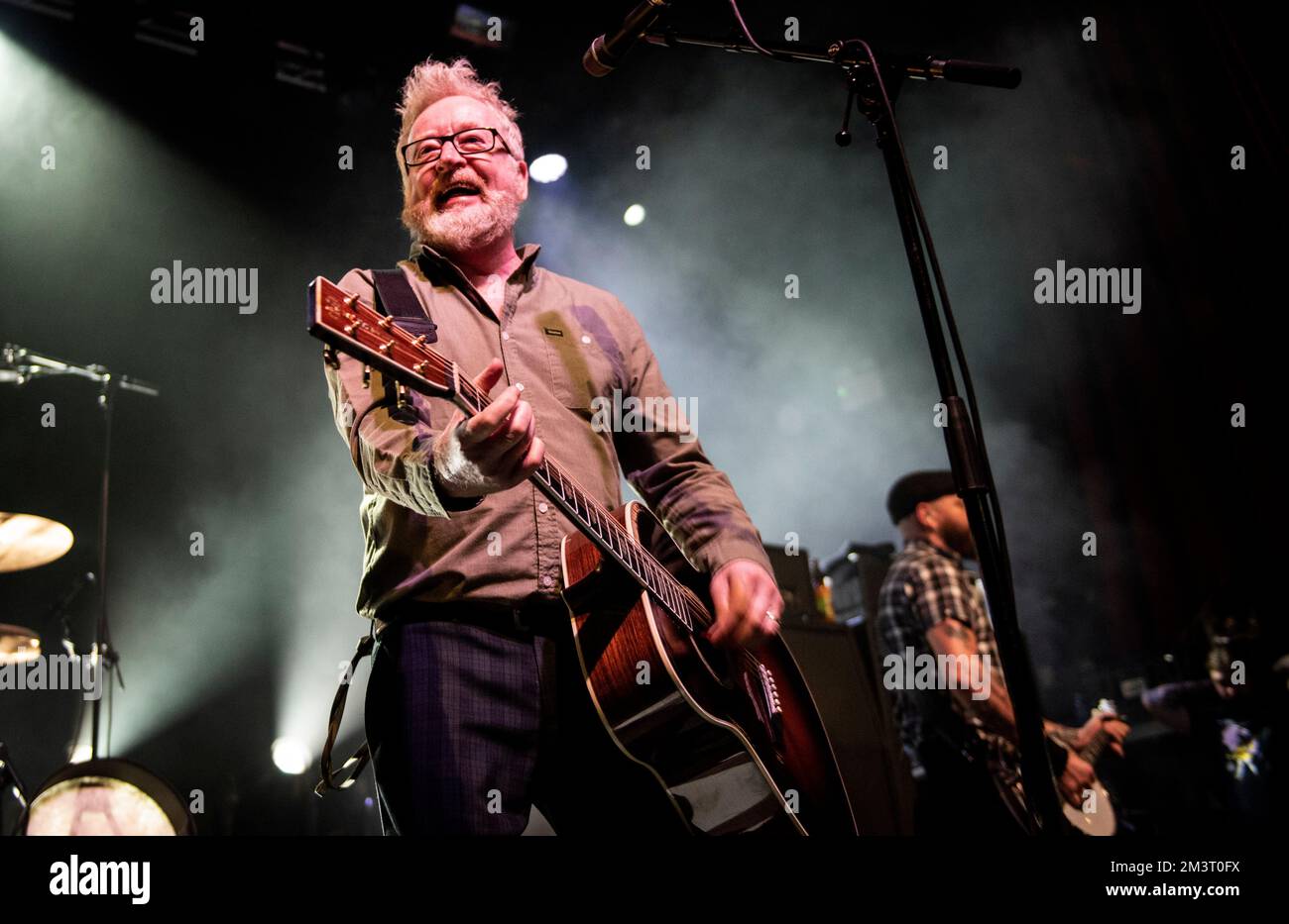 Flogging Molly on stage at O2 Ritz Manchester UK Stock Photo