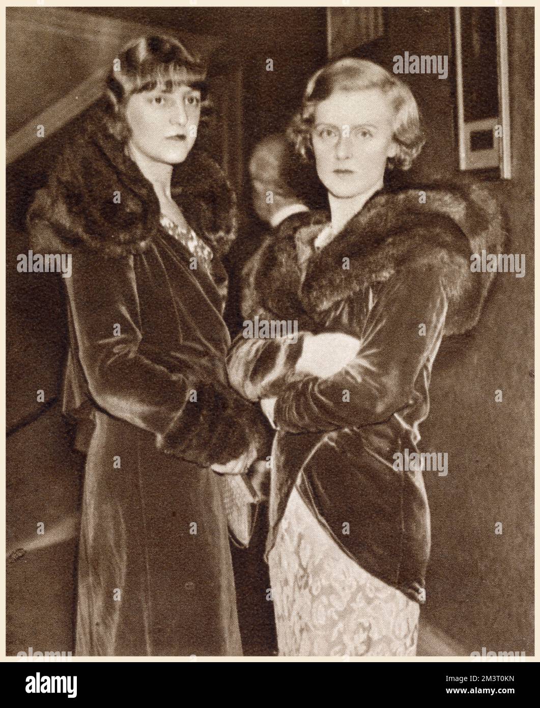 The Jungman sisters at the Ballerina premiere Stock Photo