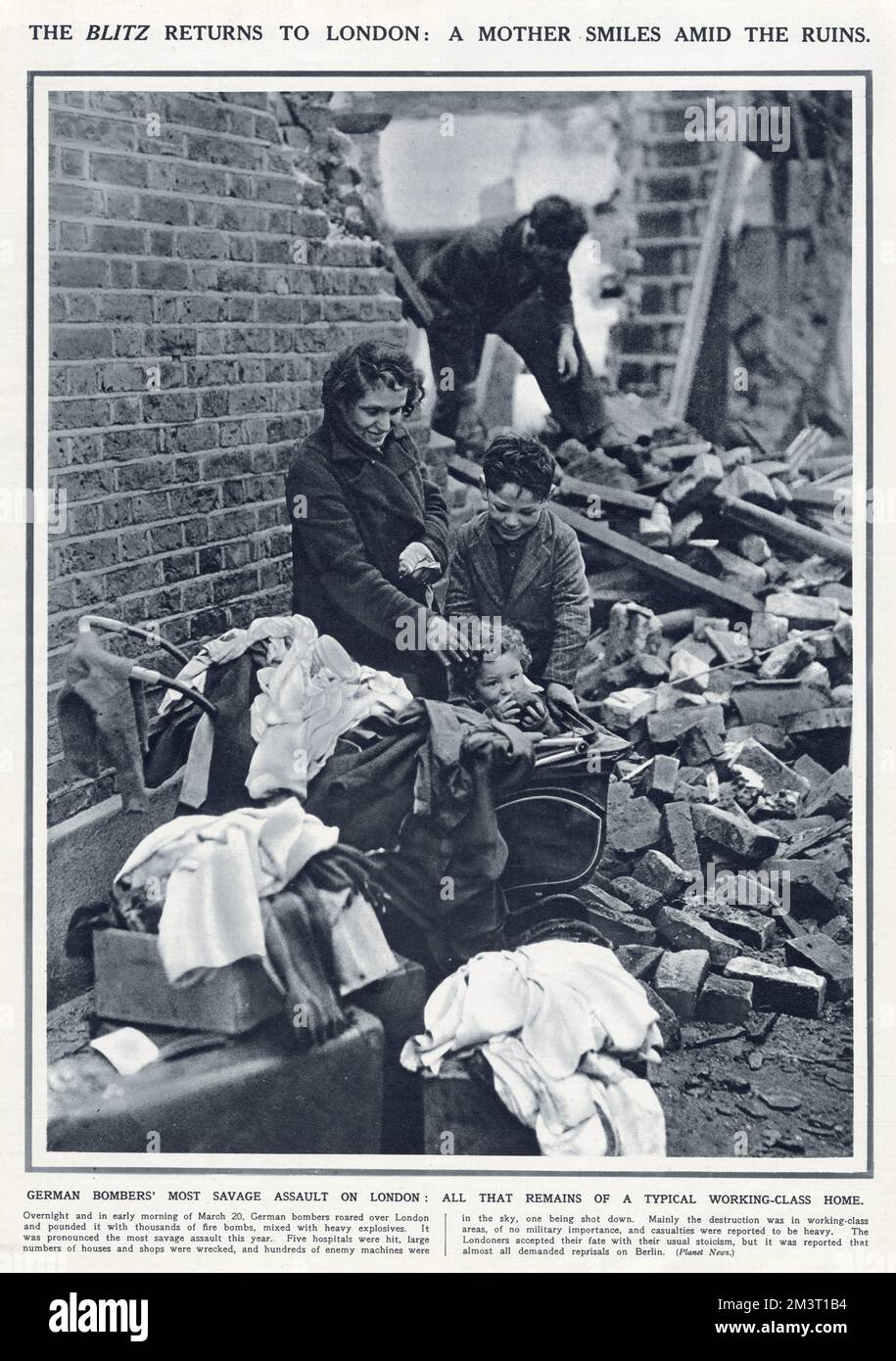 WWII - Blitz Returns to London Stock Photo - Alamy