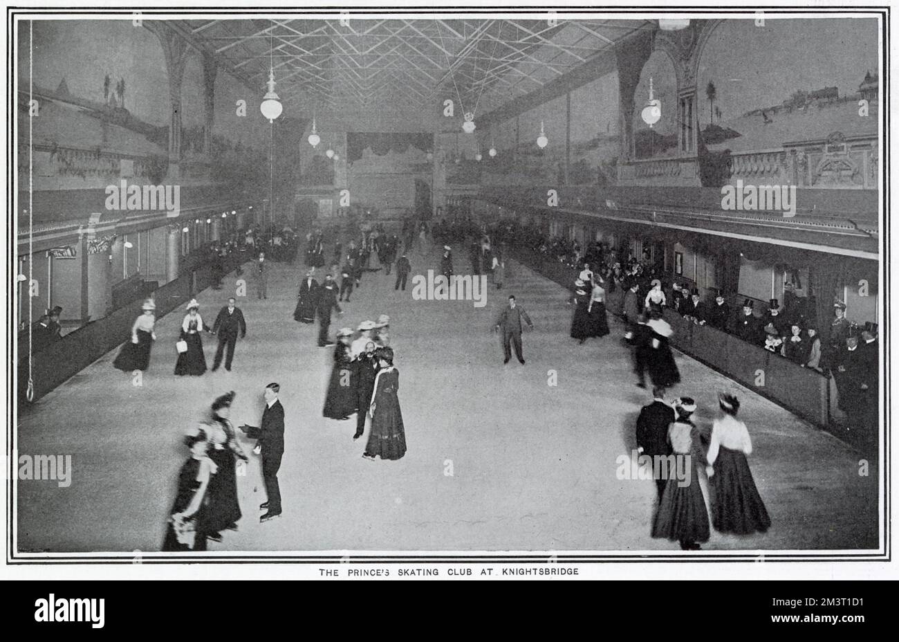 Prince's Skating Club at Knightsbridge, London, founded by Adminal Maxse, holding 800 members.     Date: 1900 Stock Photo
