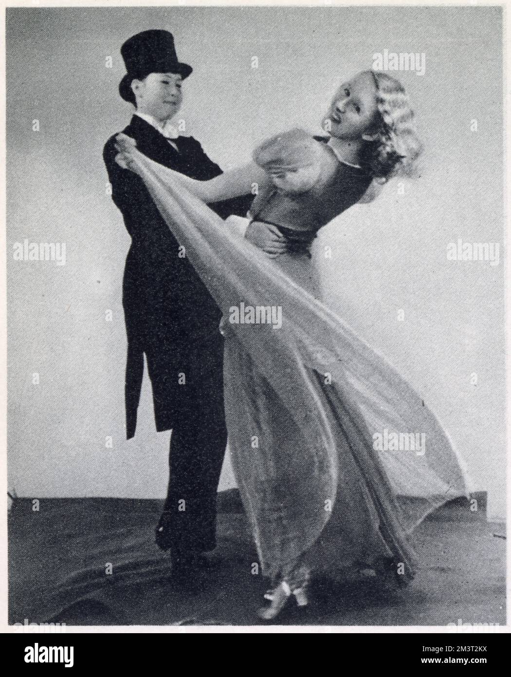 Marie Jacqueline Hope-Nicholson and Joyce Howard performing in the charity matinee put on by pupils of Madame Vacani's dancing school at the London Hippodrome in aid of the children's ward of the South London Women's Hospital. Stock Photo