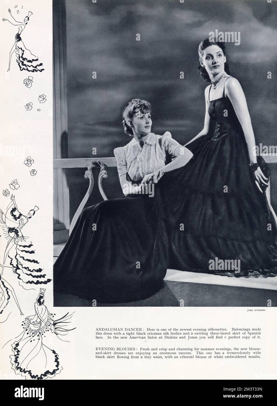 1939 evening dress 1939 Evening Gown E30-9774 – EvaDress Patterns main image 1