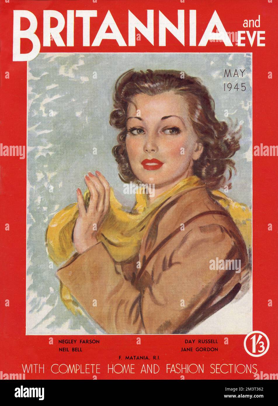 Cover of Britannia & Eve magazine, May 1945. Stock Photo