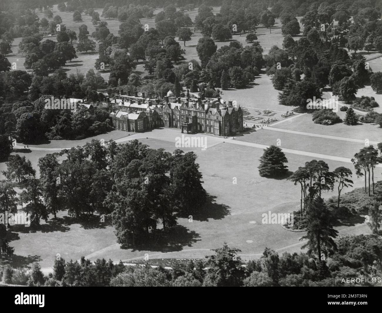 Aerial Photograph of Sandringham House Stock Photo Alamy