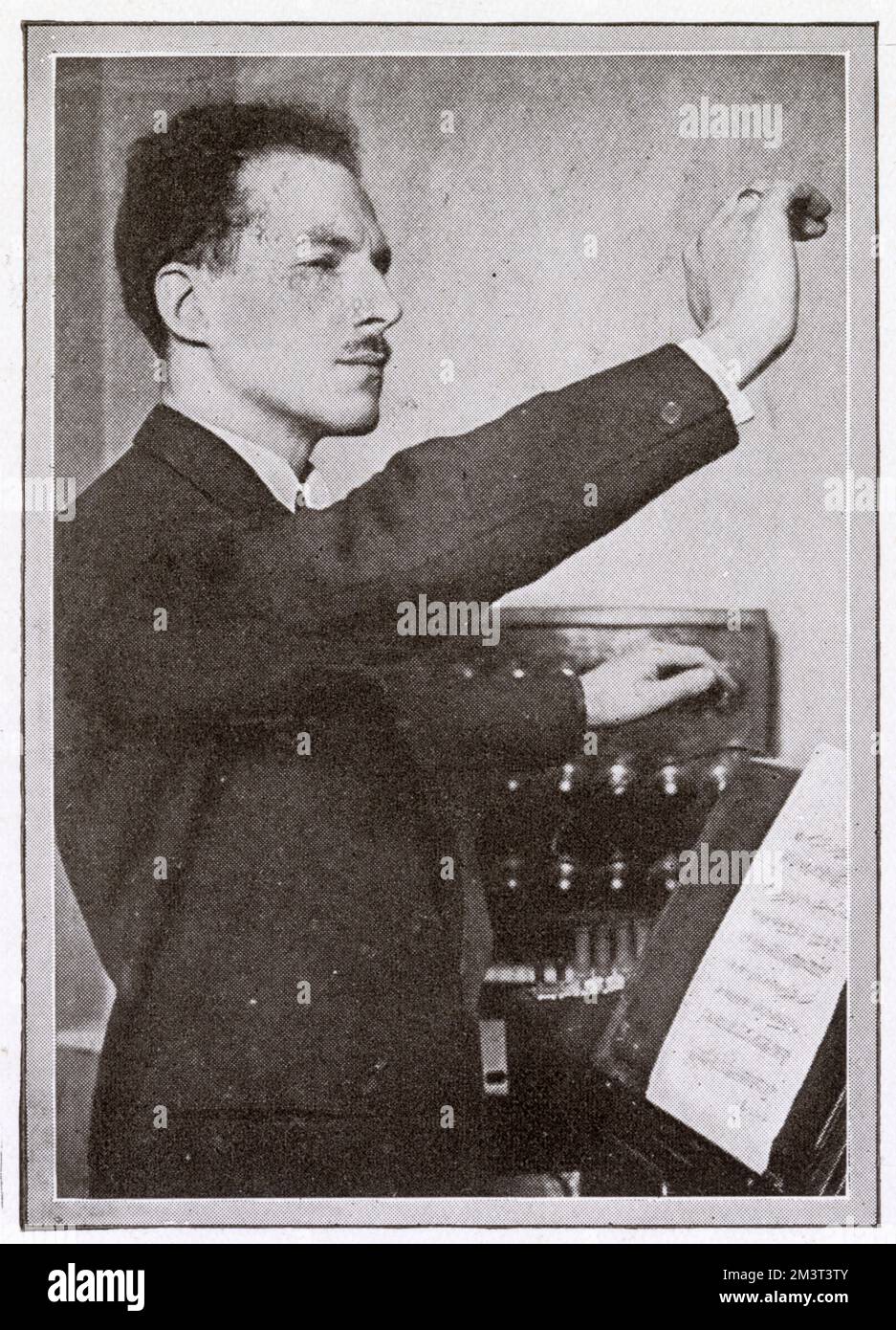 Leon Theremin (1896 - 1993) a Russian and Soviet inventor, most famous for his invention of the theremin, one of the first electronic musical instruments and the first to be mass-produced. Stock Photo
